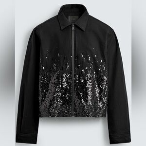 Zara Black Sequin Jacket